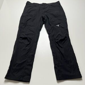 Eddie Bauer Mens First Ascent Fleece Lined Hiking Pants - Dark Gray - Size 36x30